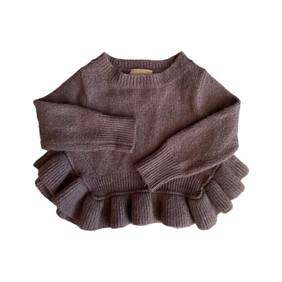 Genuine Kids By Oshkosh Other - ❤️ GENUINE Kids By Oshkosh Boho Lavender Sweater Size 12 Months